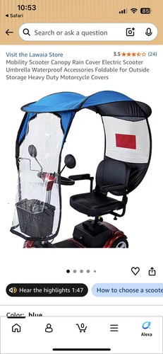 Scooter canopy - scooter,