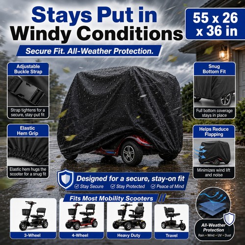 55in mobility scooter - scooter, cover